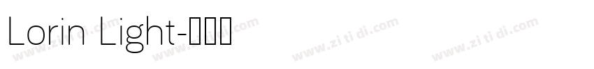 Lorin Light字体转换
